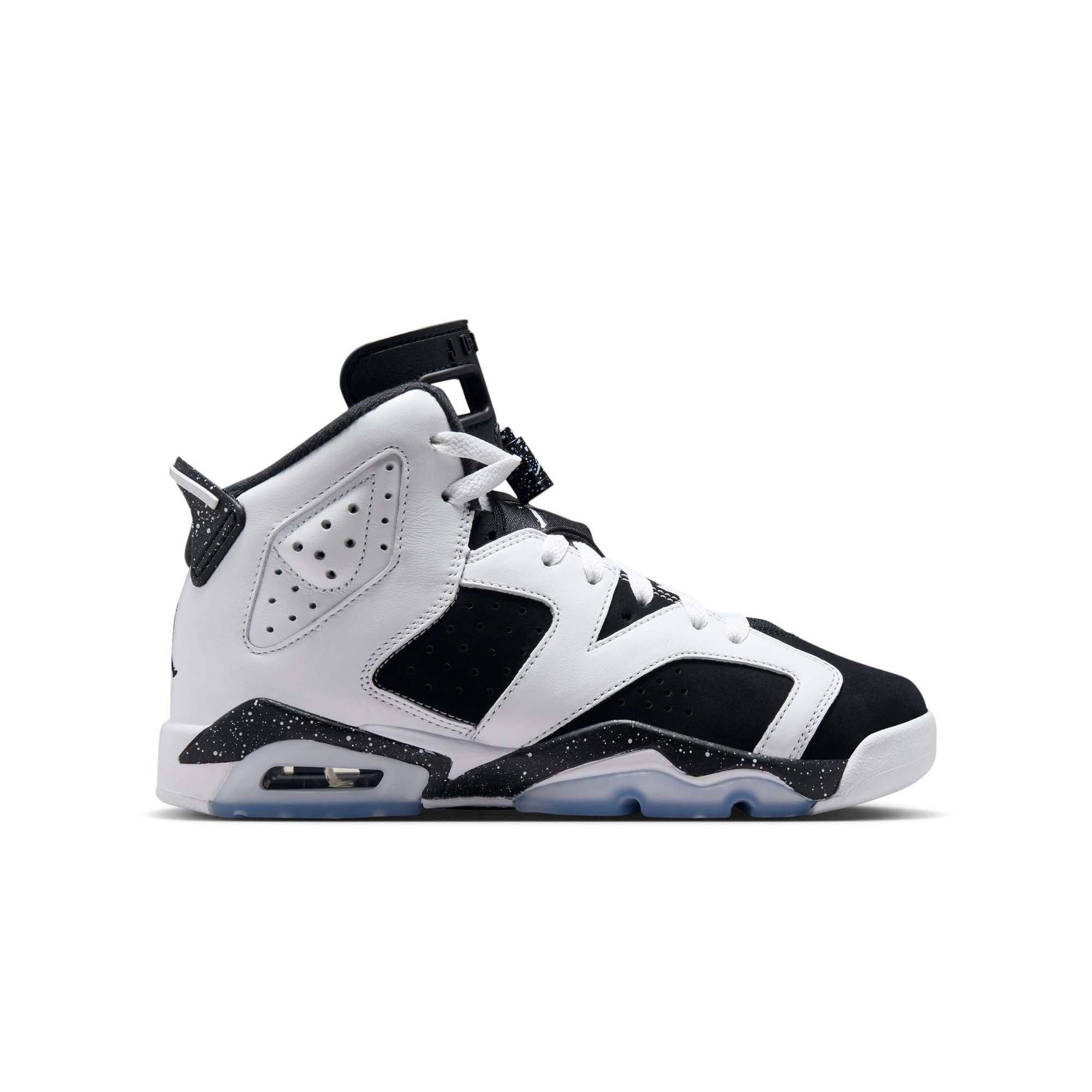 Jordan 6 Retro "Oreo" Grade School Kids' Shoe - WHITE/BLACK